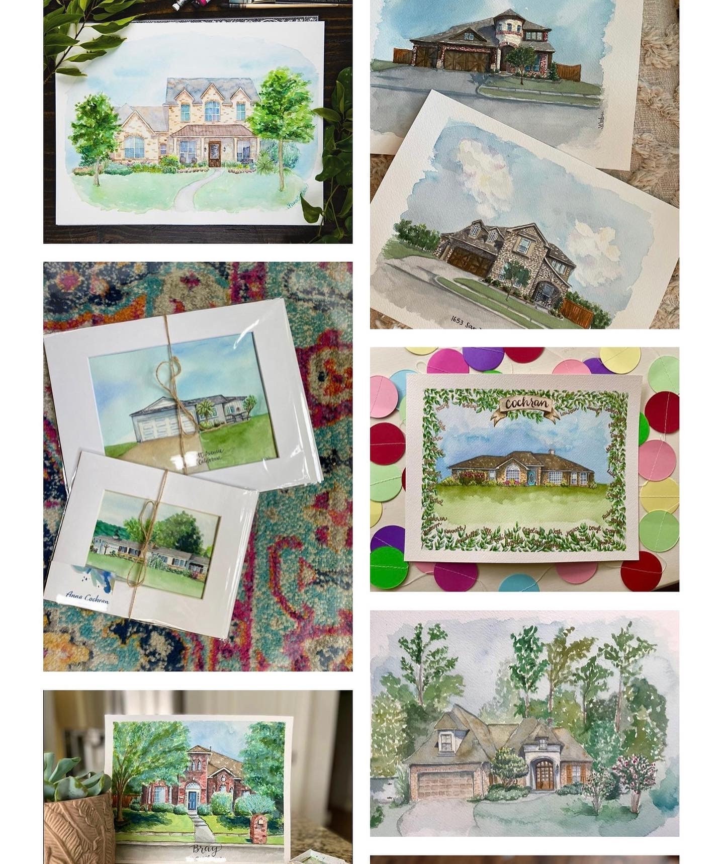 Custom Home Portrait — 11x14
